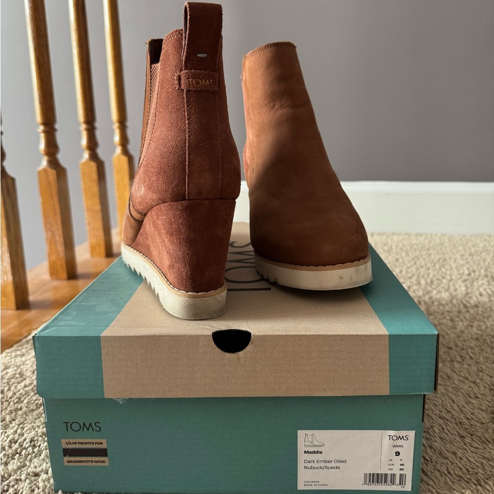 TOMS Booties, in great condition.